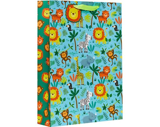 JUNGLE XLG GIFT BAG 6S