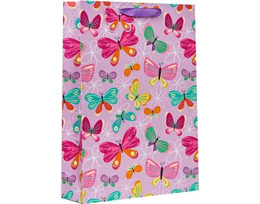 BUTTERFLY XLG GIFT BAG 6S