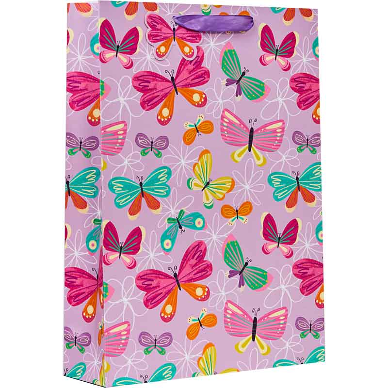 BUTTERFLY XLG GIFT BAG 6S