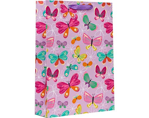 BUTTERFLY XLG GIFT BAG 6S