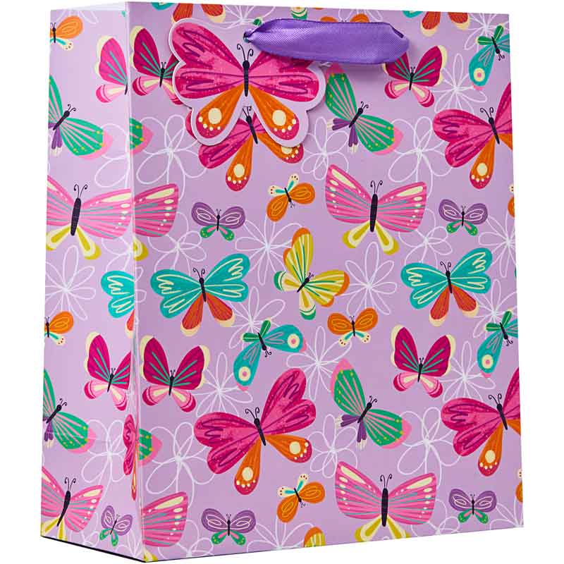 BUTTERFLY MEDIUM GIFT BAG 6S