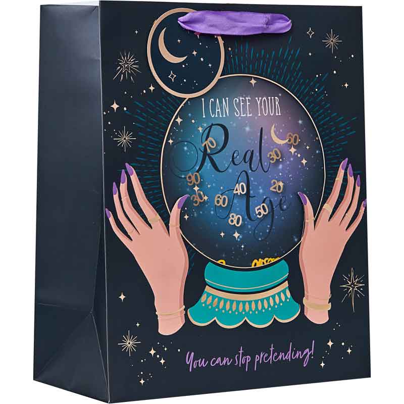 CRYSTAL BALL LARGE GIFT BAG 6S