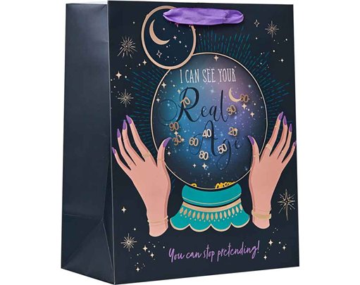 CRYSTAL BALL LARGE GIFT BAG 6S