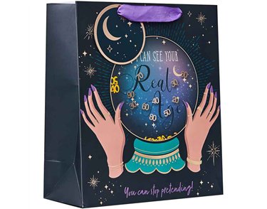 CRYSTAL BALL MEDIUM GIFT BAG 6S