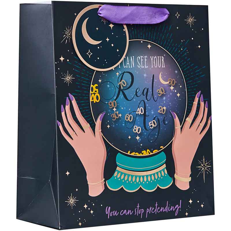 CRYSTAL BALL MEDIUM GIFT BAG 6S