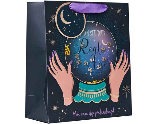 CRYSTAL BALL MEDIUM GIFT BAG 6S