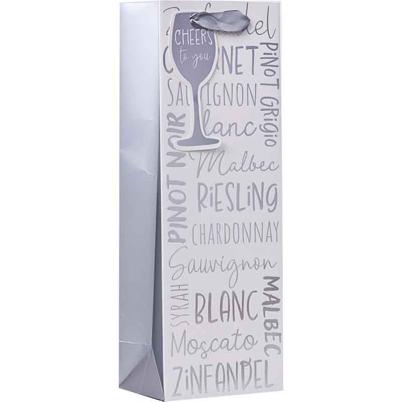 WINE TEXT BOTTLE BAG 6S