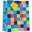 CHECKERBOARD LARGE GIFT BAG 6S