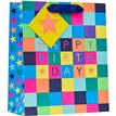 CHECKERBOARD MEDIUM GIFT BAG 6S