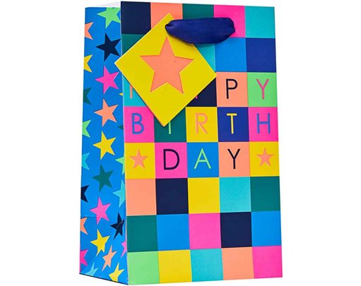 CHECKERBOARD SMALL GIFT BAG 6S