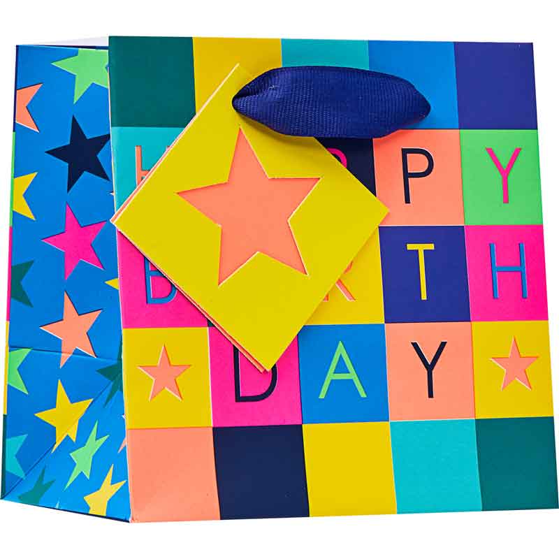 CHECKERBOARD EXTRA SMALL GIFT BAG 6S