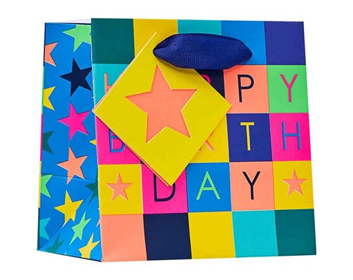 CHECKERBOARD EXTRA SMALL GIFT BAG 6S