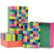 3SET CHECKERBOARD GIFT BOXES