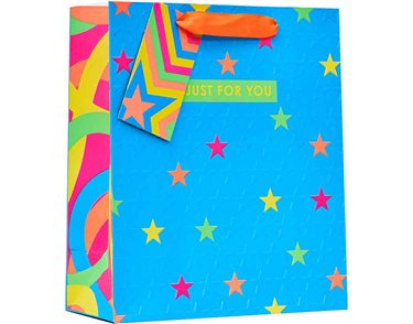 JUST FOR YOU STARS MEDIUM GIFT BAG 6S