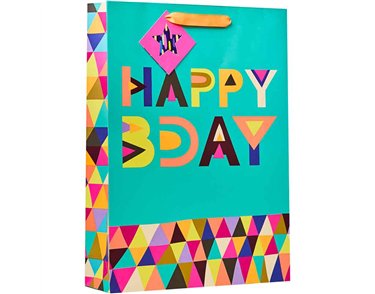 HAPPY BIRTHDAY XLG GIFT BAG 6S