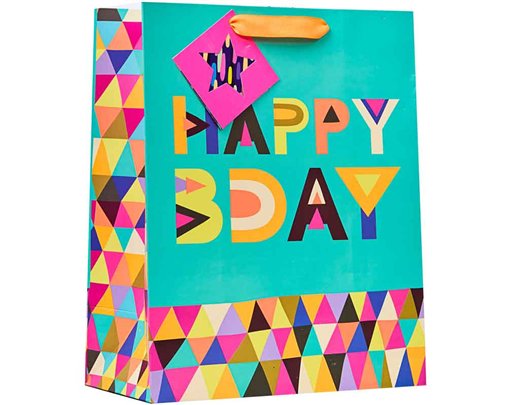 HAPPY BIRTHDAY LARGE GIFT BAG 6S
