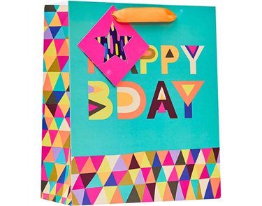 HAPPY BIRTHDAY MEDIUM GIFT BAG 6S