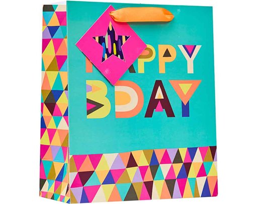 HAPPY BIRTHDAY MEDIUM GIFT BAG 6S