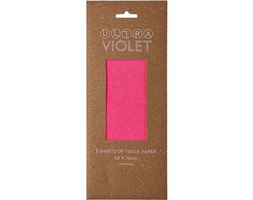 3PC PINK NEON TISSUE SHEETS 12S