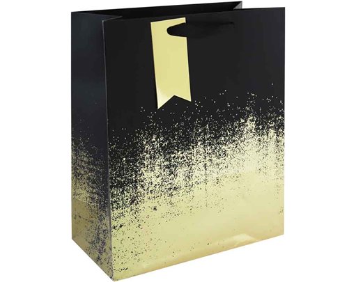 BLACK GOLD DISTRESSED LARGE GIFT BAG 6S