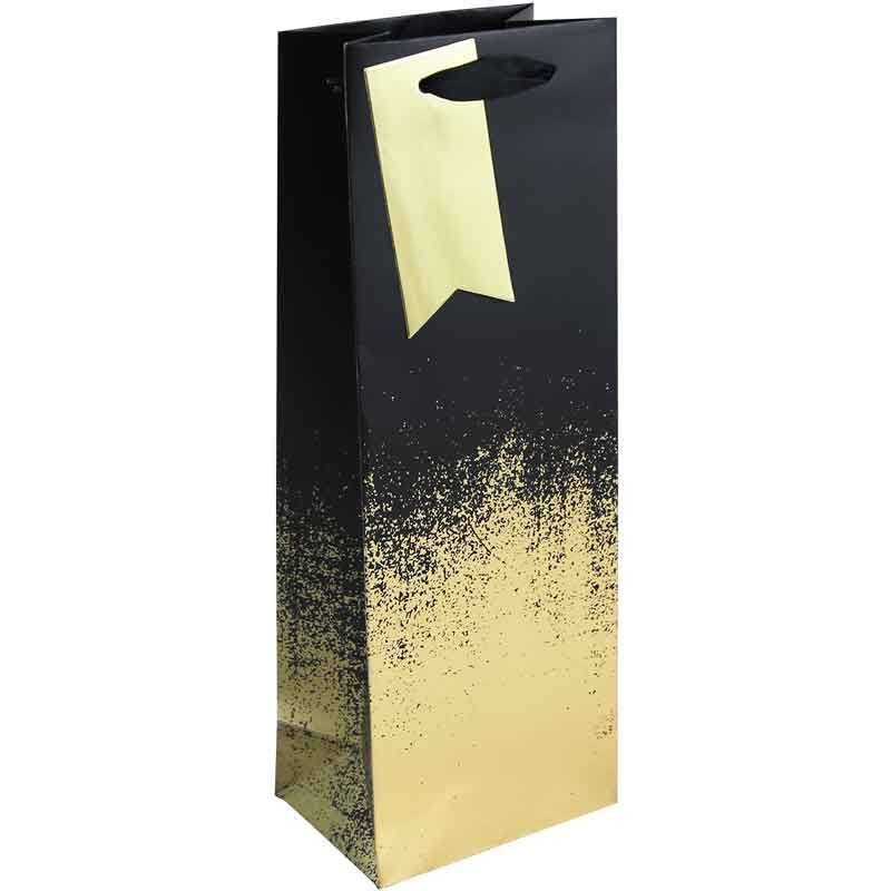 BLACK GOLD DISTRESSED BOTTLE BAG 6S
