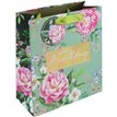 FLORAL HAPPY BIRTHDAY MEDIUM GIFT BAG 6S