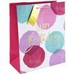 PINK WATERCOLOUR HAPPY BIRTHDAY LARGE GIFT BAG 6S