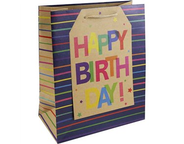 BIRTHDAY TAG LARGE GIFT BAG 6S