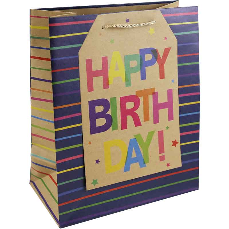 BIRTHDAY TAG LARGE GIFT BAG 6S