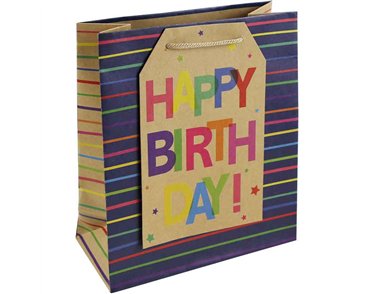 BIRTHDAY TAG MEDIUM GIFT BAG 6S
