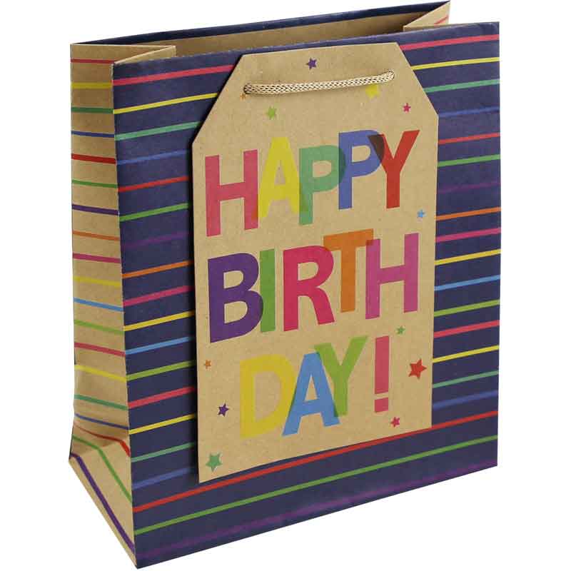 BIRTHDAY TAG MEDIUM GIFT BAG 6S