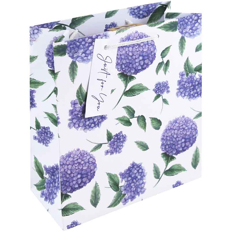 HYDRANGEA MEDIUM GIFT BAG 6S