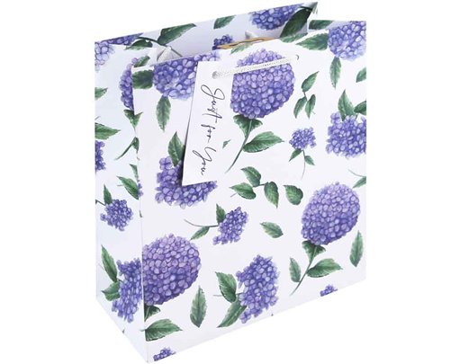HYDRANGEA MEDIUM GIFT BAG 6S