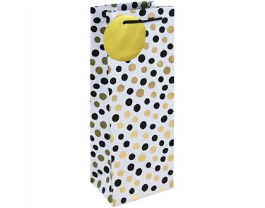 MONO DOTS WHITE BOTTLE BAG 6S