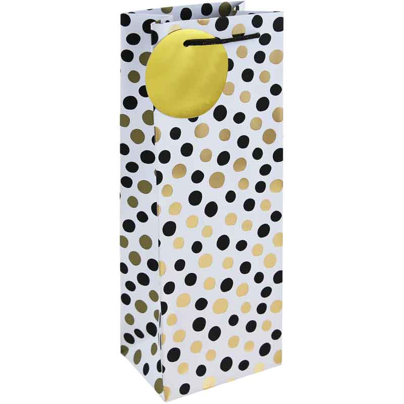 MONO DOTS WHITE BOTTLE BAG 6S