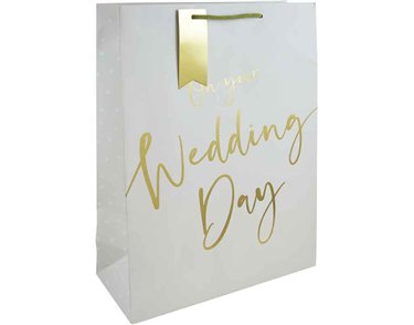 WEDDING DAY SCRIPT XLG GIFT BAG 6S