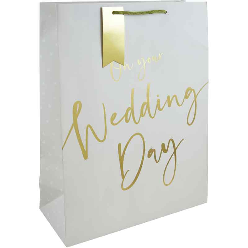 WEDDING DAY SCRIPT XLG GIFT BAG 6S