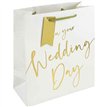 WEDDING DAY SCRIPT MEDIUM GIFT BAG 6S