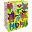 NEON HAPPY BIRTHDAY LARGE GIFT BAG 6S