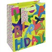 NEON HAPPY BIRTHDAY MEDIUM GIFT BAG 6S