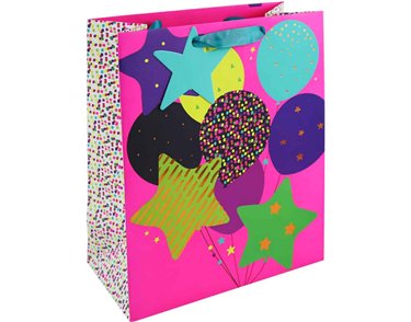 NEON BALLOONS LARGE GIFT BAG 6S
