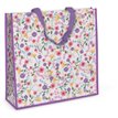FLORAL SQ PP WOVEN BAG 12S