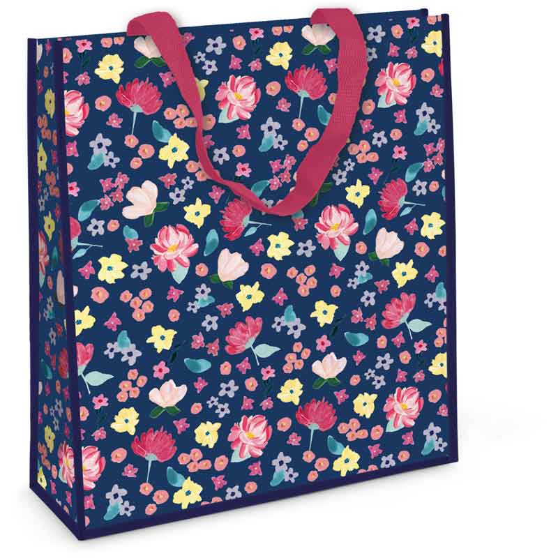 FLORAL SMALL PP WOVEN BAG 12S