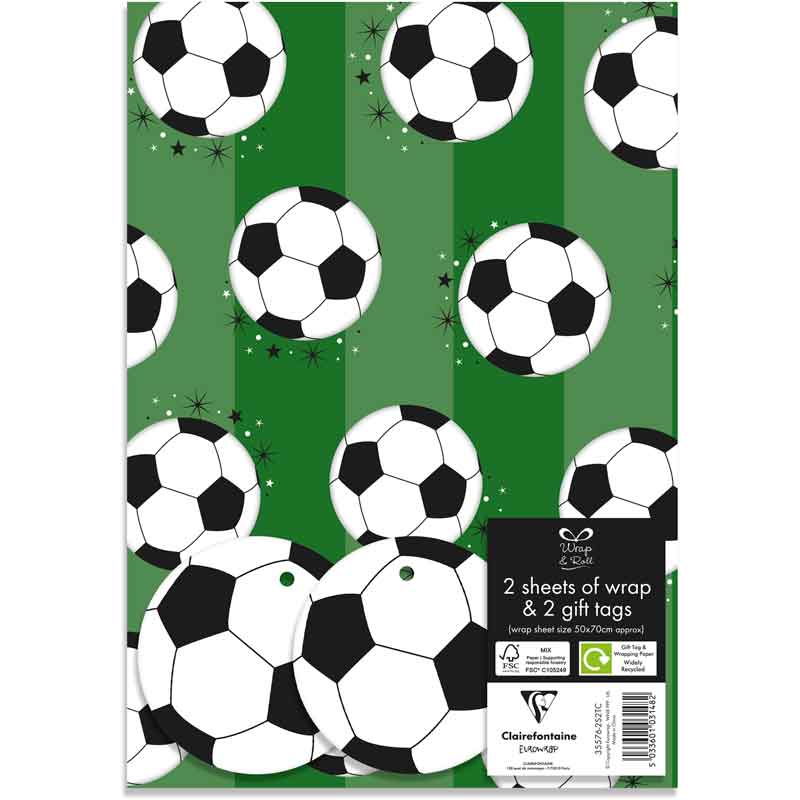 JUVENILE BOY FOLDEN GIFTWRAP AND TAGS