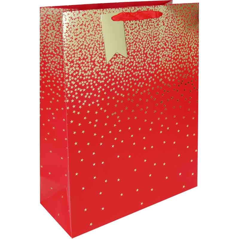 RED OMBRE XLG GIFT BAG 6S