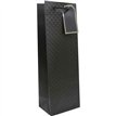 BLACK EMBOSSED BOTTLE BAG 15S