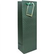 DARK GREEN EMBOSSED BOTTLE BAG 15S