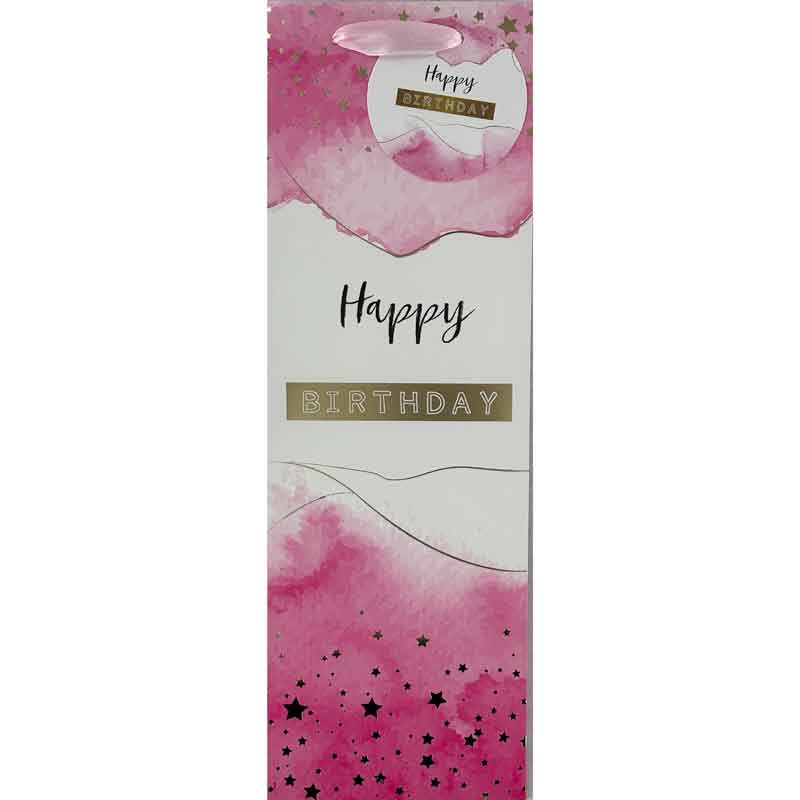 PINK WATERCOLOUR BOTTLE BAG 6S