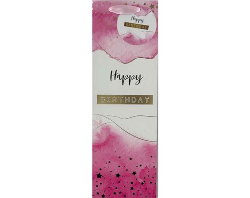 PINK WATERCOLOUR BOTTLE BAG 6S