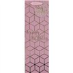 HAPPY BIRTHDAY SQUARES PINK BOTTLE BAG 6S